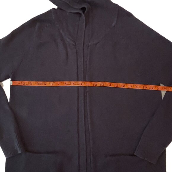 CAbi Newport Hoodie Navy Blue Open Front Hooded Style 5275 Size M - Picture 10 of 16